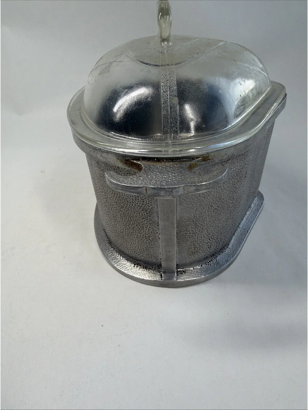 Guardian Service Ware Cast Aluminum Pot, Triangle Pan w Glass Lid
